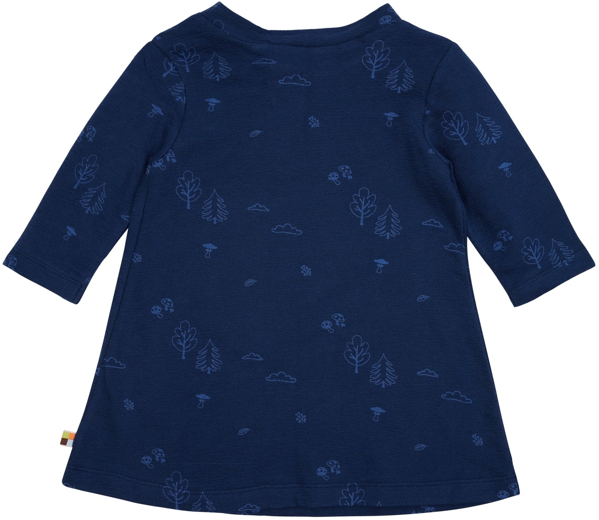 loud-proud-kleid-langarm-strukturstrick-mit-druck-langarmkleid-wald-motiv image 8