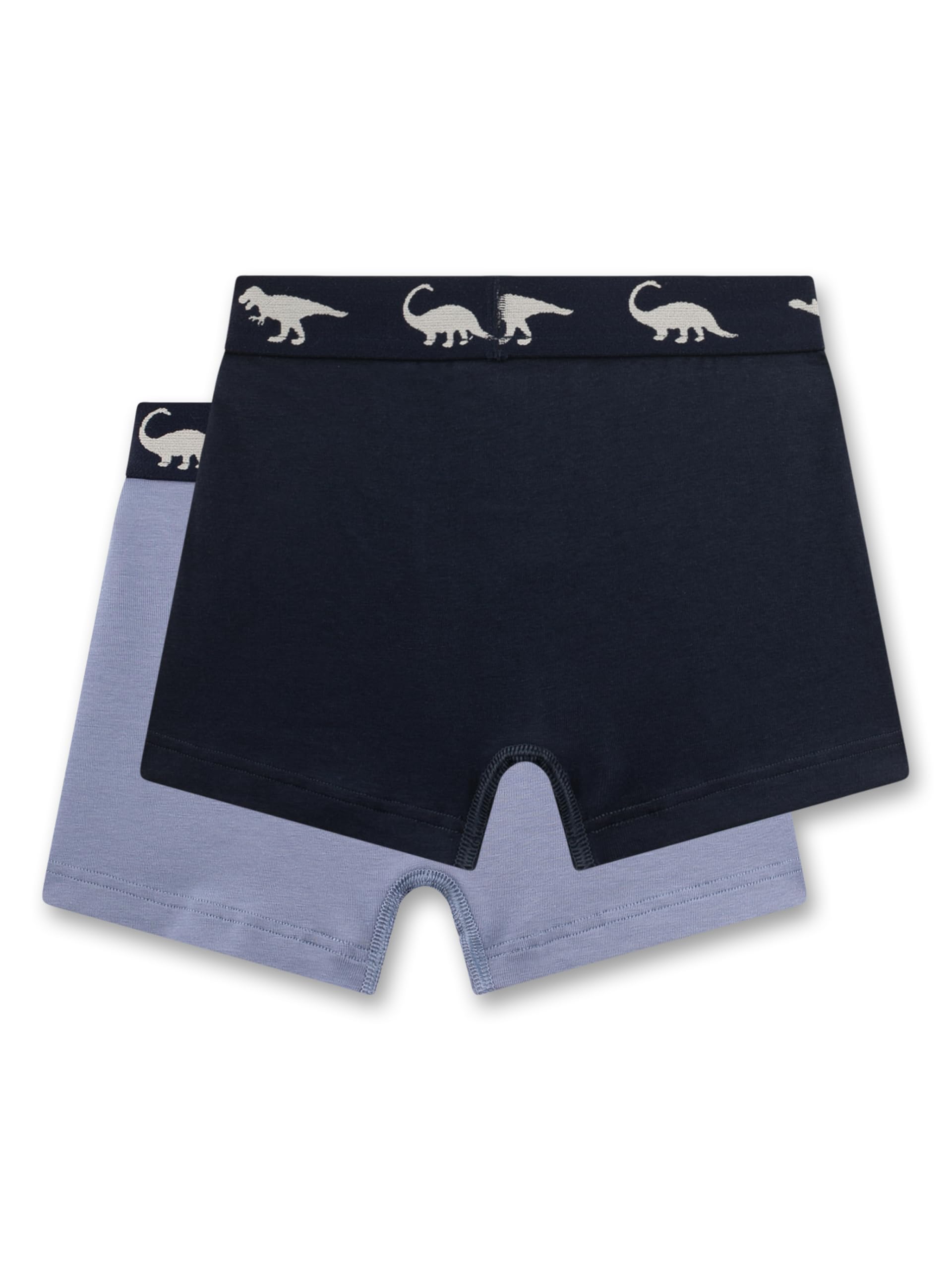 sanetta-jungen-hipshorts-2er-pack-dunkelblau-hellblau-dino-unterhose-elastisch image 2