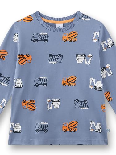 sanetta-jungen-schlafanzug-lang-blau-baustellen-fahrzeuge-kinderpyjama-aus-baumw image 6