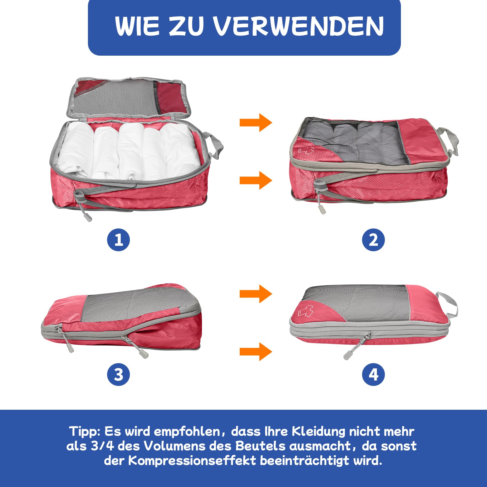 desoto-5-teilig-kompressions-packw-rfel-set-f-r-reisen-ultraleicht-rosa image 2