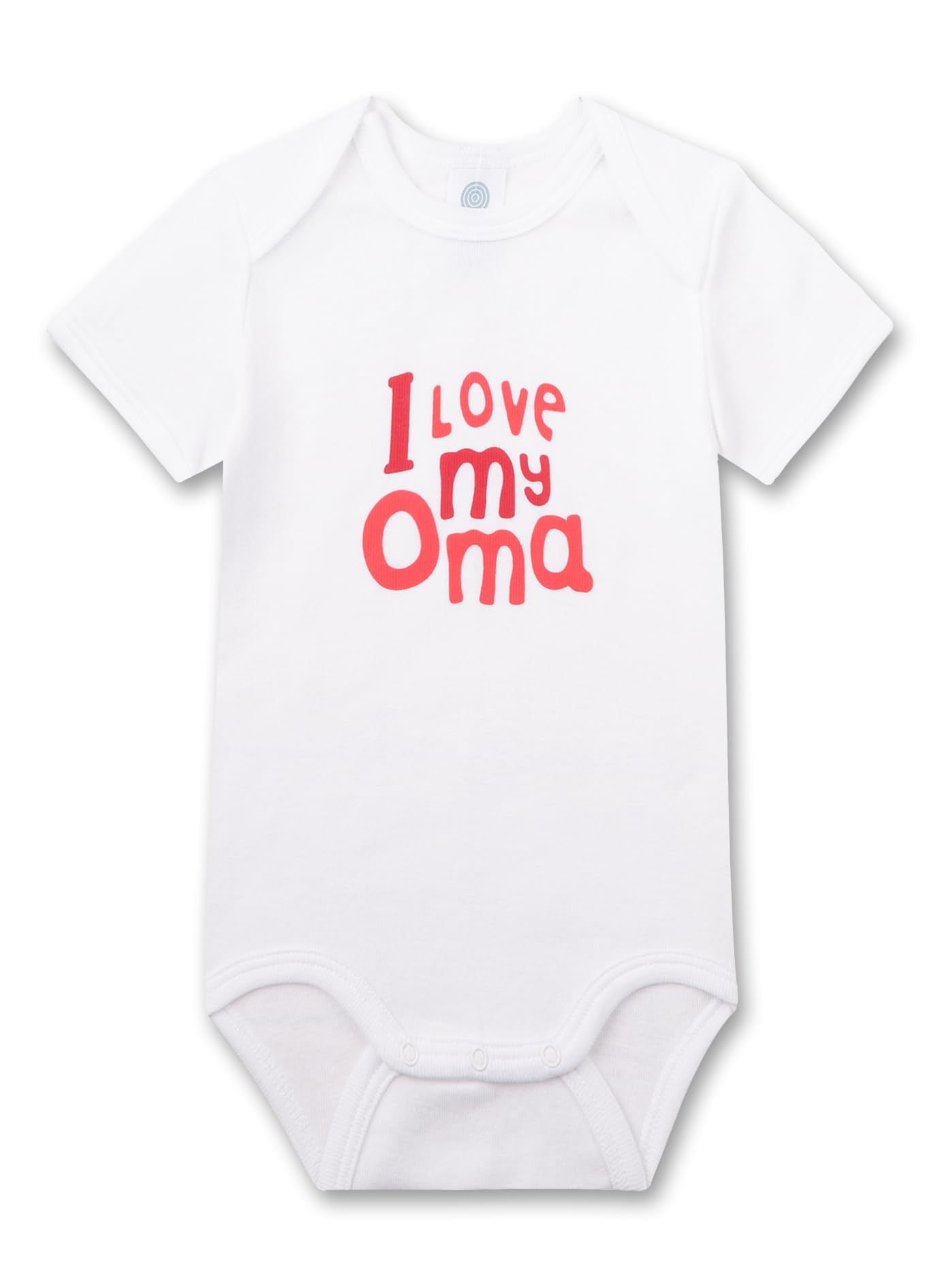 sanetta-baby-body-kurzarm-wei-i-love-my-oma-bio-baumwolle-m-dchen image 1