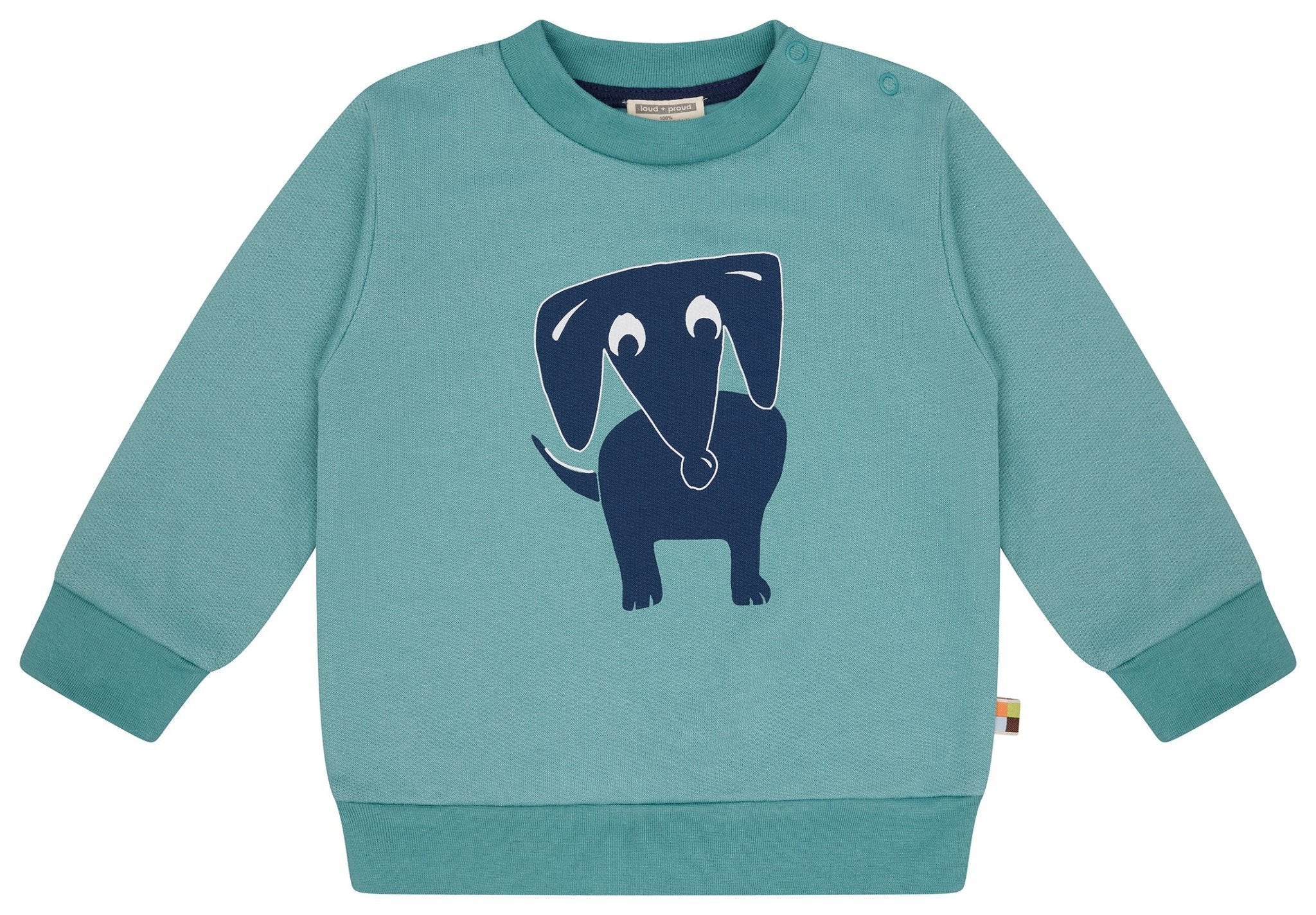 loud-proud-sweatshirt-mit-druckmotiv-dackel-bio-baumwoll-sweatshirt image 7