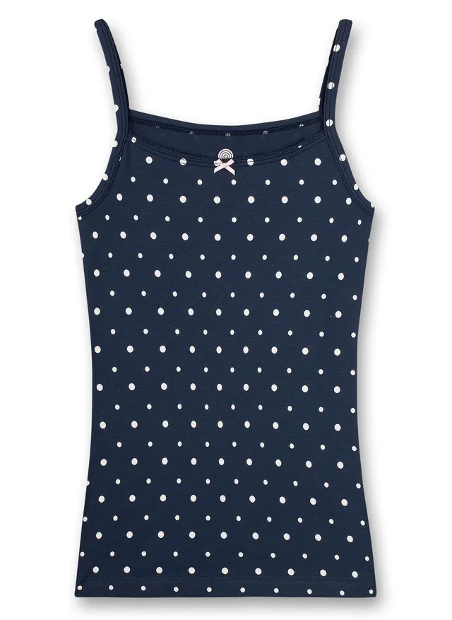 sanetta-m-dchen-unterhemd-dunkelblau-dots-baumwolle image 1