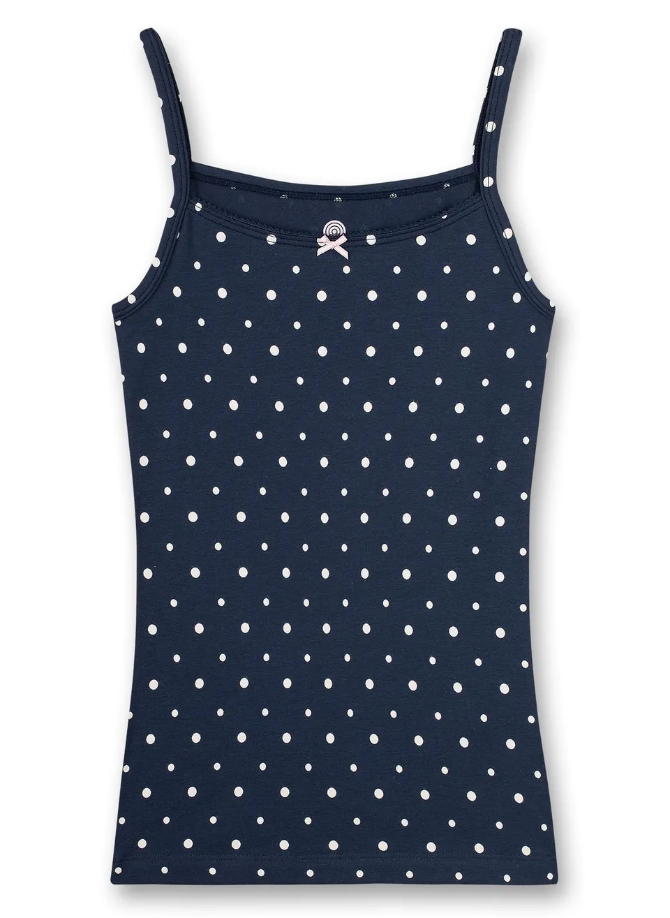 sanetta-m-dchen-unterhemd-dunkelblau-dots-baumwolle image 1