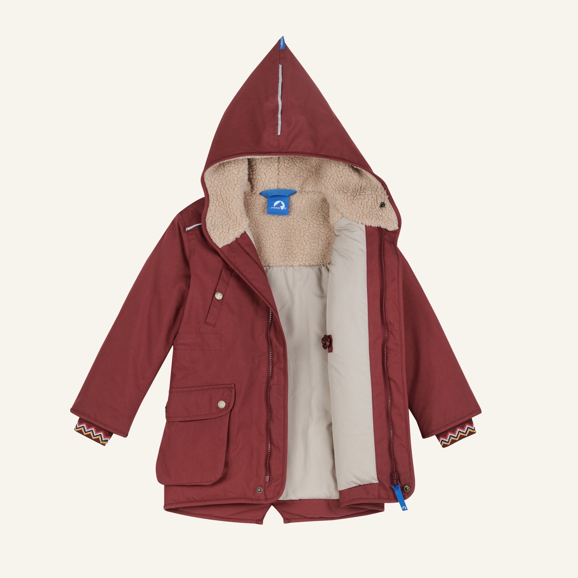 finkid-tuulikki-winterparka-f-r-kinder-wasserdicht-mit-teddyfutter image 4