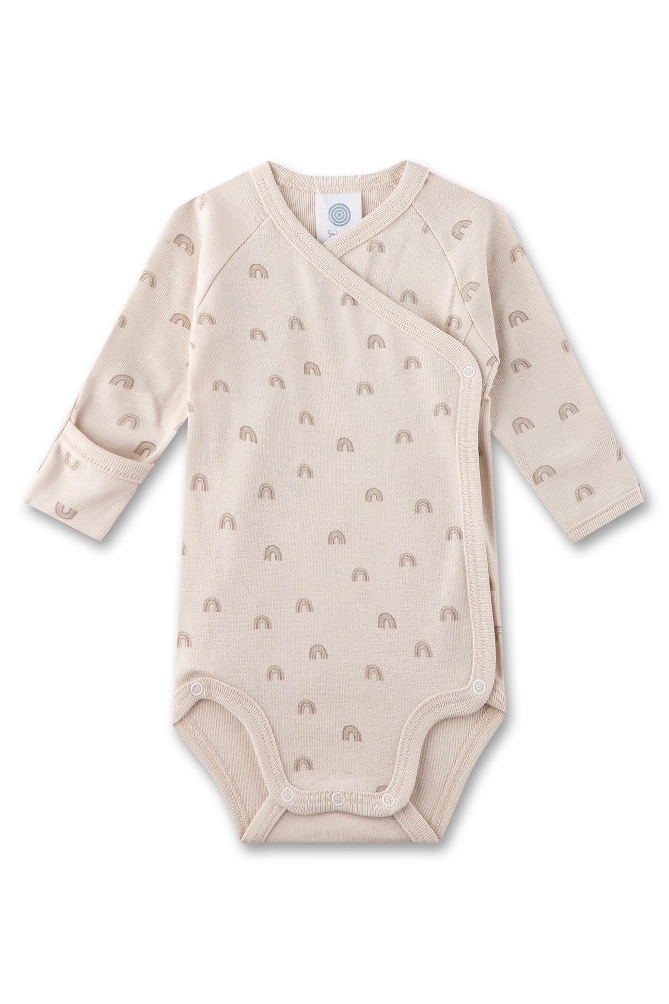 sanetta-baby-wickelbody-beige-regenbogen-unisex-wickelbody-aus-bio-baumwolle image 1