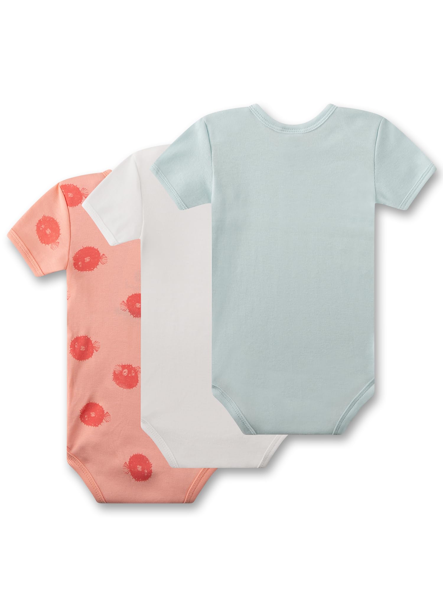 sanetta-baby-body-kurzarm-3er-set-orange-blau-kugelfisch-bio-baumwolle image 2