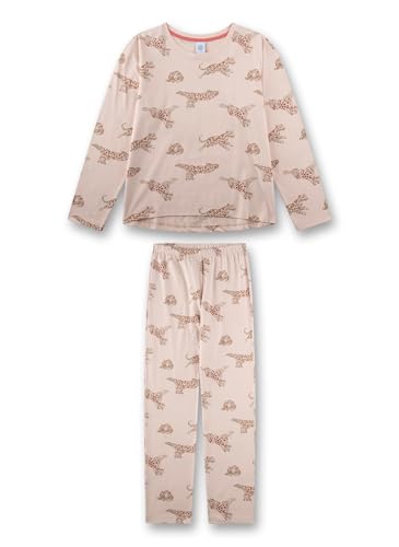 sanetta-m-dchen-schlafanzug-lang-orange-leopard-100-baumwolle image 4