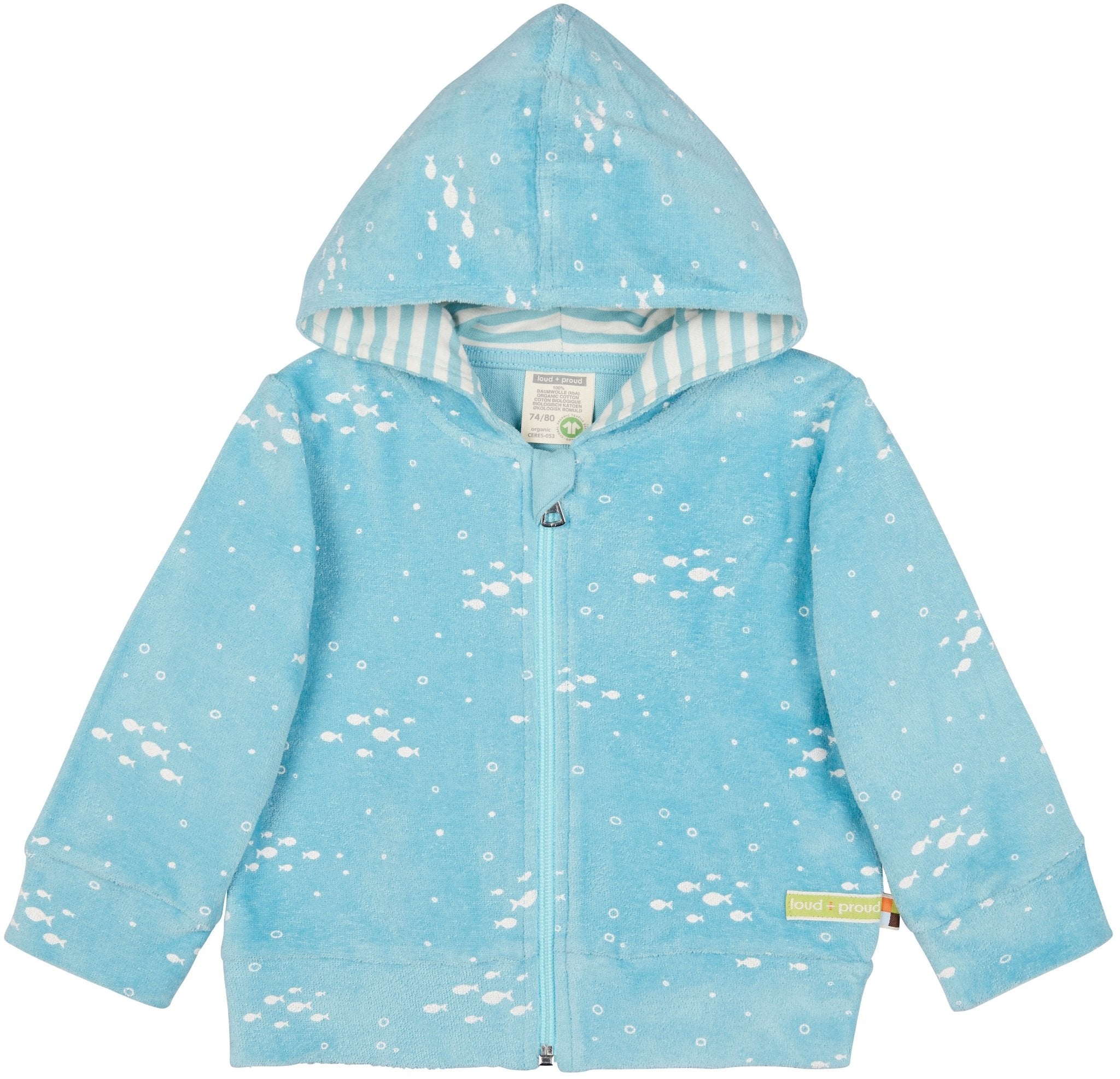 loud-proud-kapuzenjacke-frottee-mit-fischdruck image 3