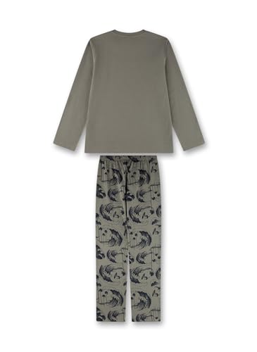 sanetta-jungen-schlafanzug-lang-grau-baumwolle-pyjamaset image 5