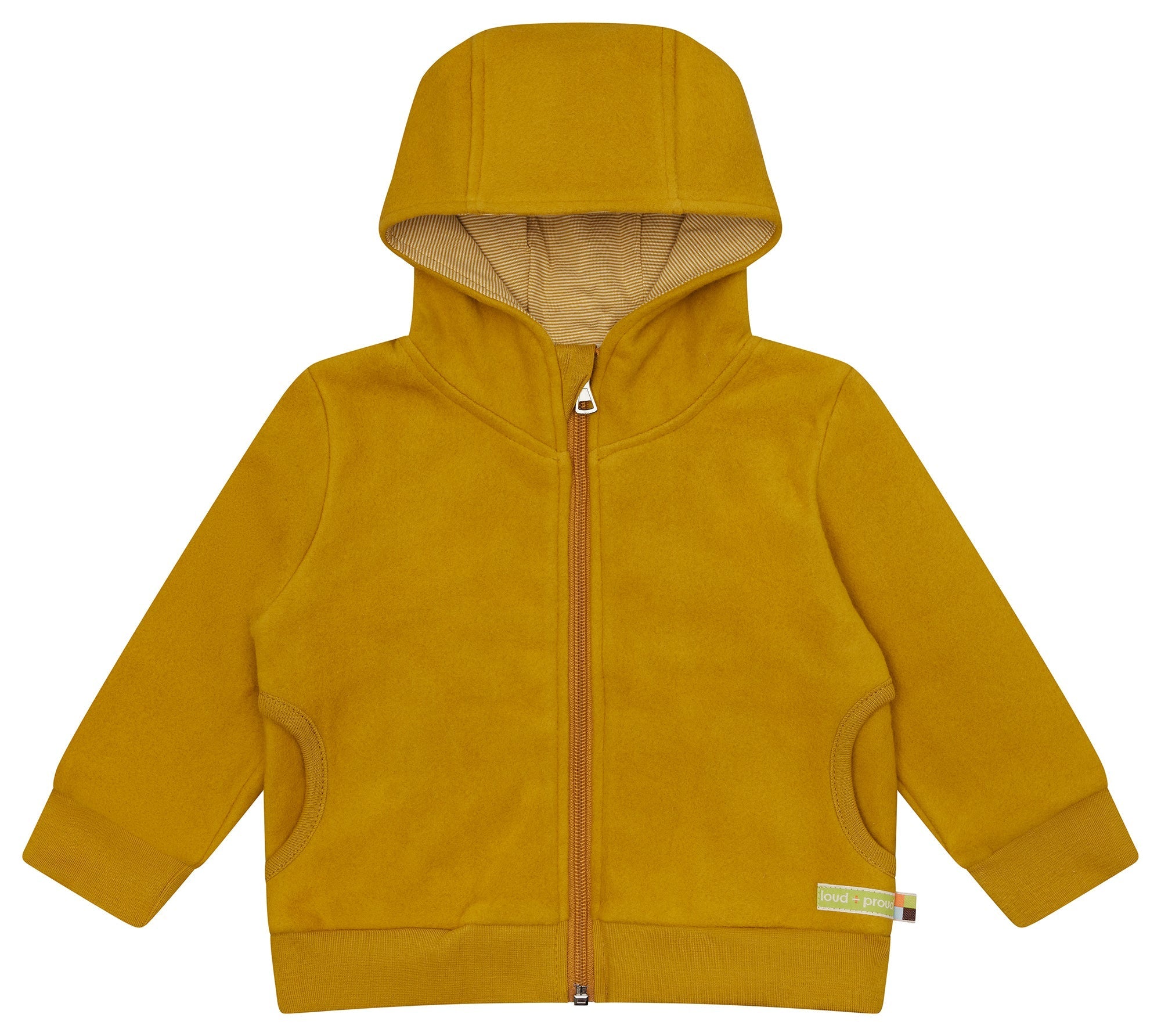 loud-proud-jacke-aus-baumwoll-fleece-kinder-kapuzenjacke image 1