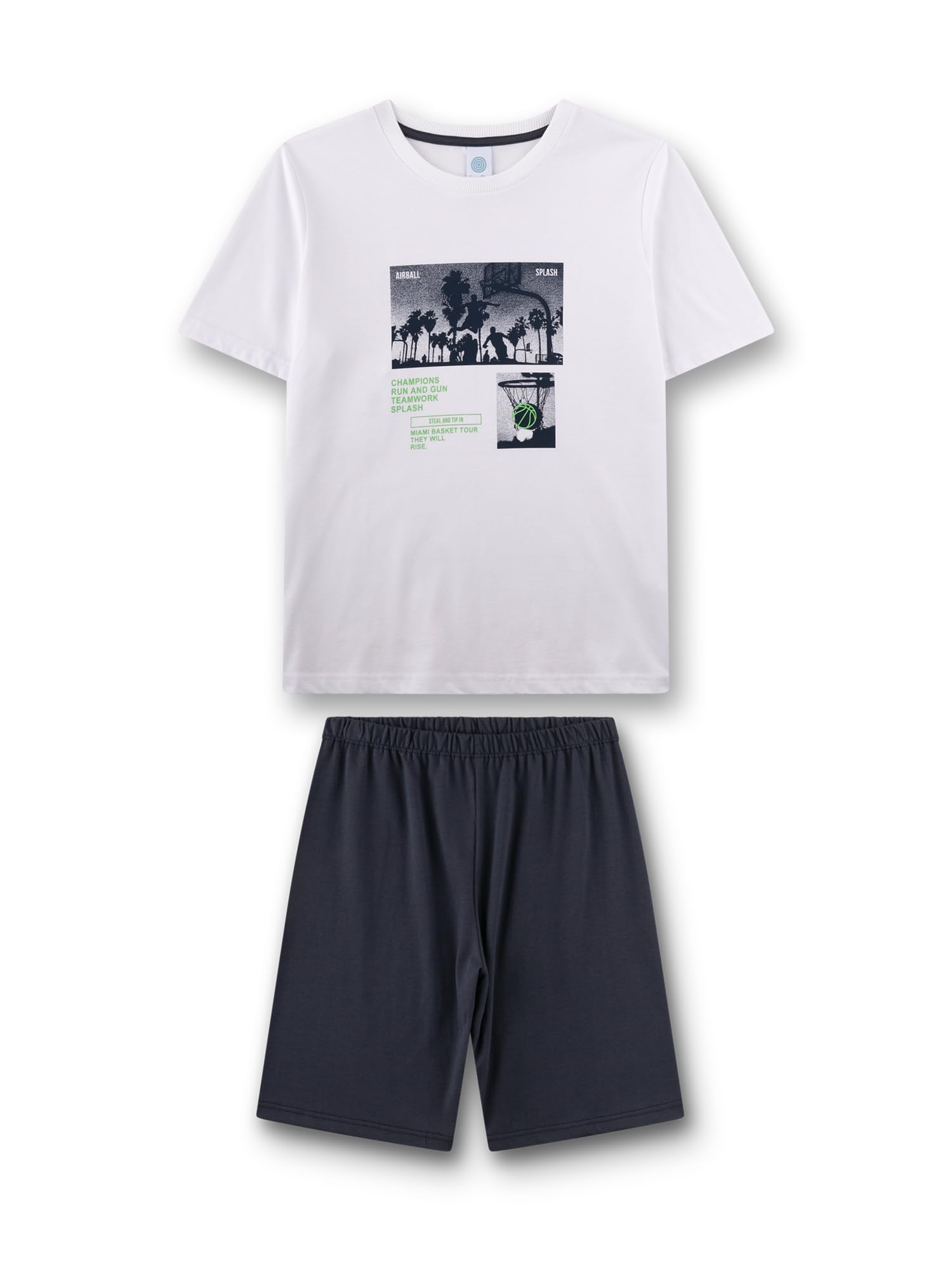 sanetta-jungen-schlafanzug-kurz-blau-basketball-100-baumwolle image 5