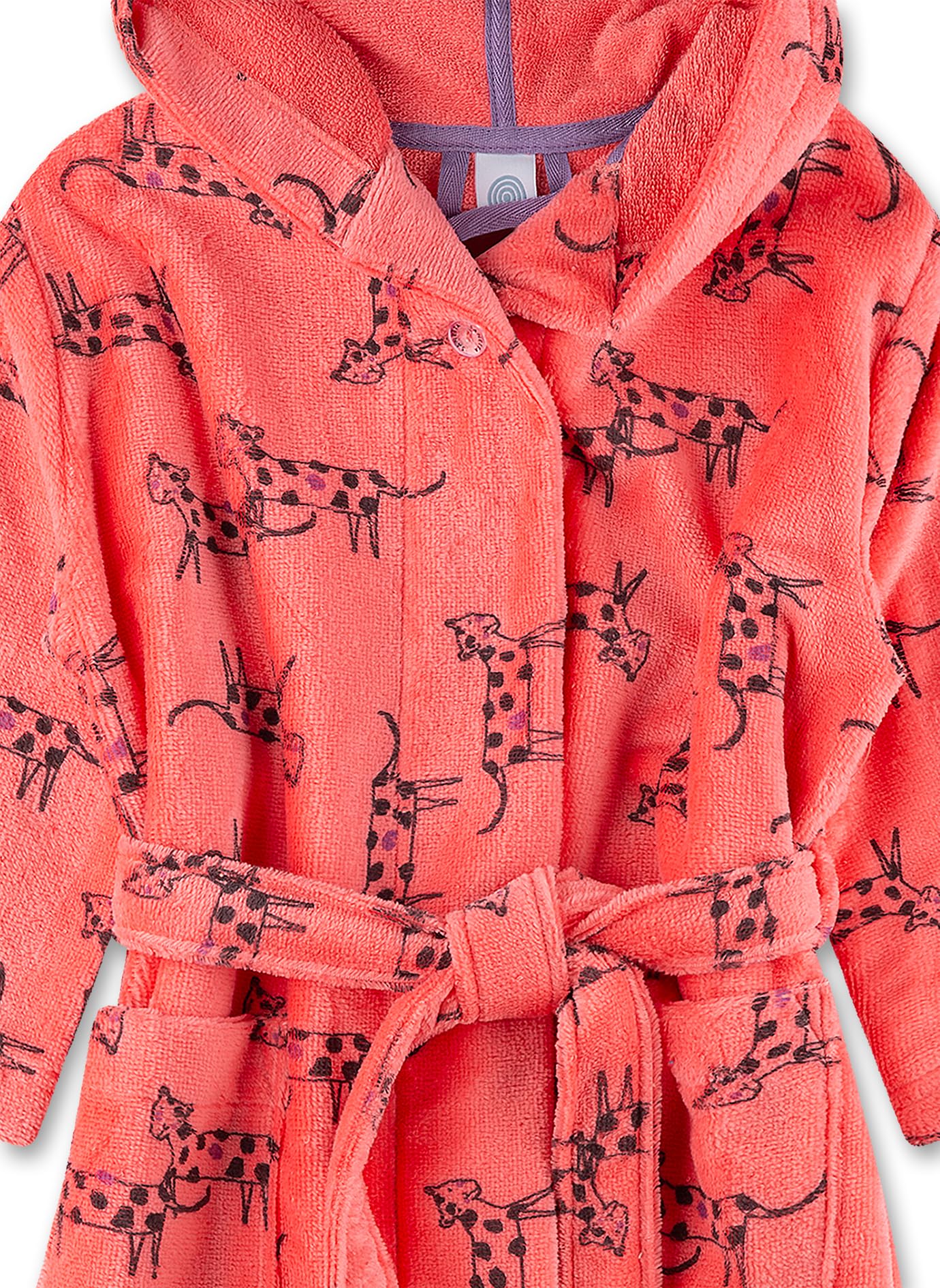 sanetta-m-dchen-bademantel-pink-leoparden-kuscheliger-bademantel-aus-baumwoll-mi image 3