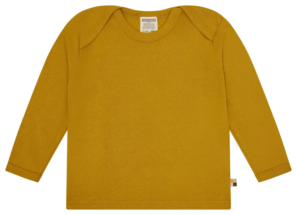 loud-proud-shirt-langarm-uni-feinripp-bio-baumwolle image 1