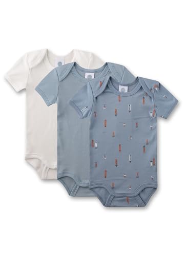 sanetta-baby-body-kurzarm-dreierpack-off-white-blau-mit-turm-body-aus-bio-baumwo image 5
