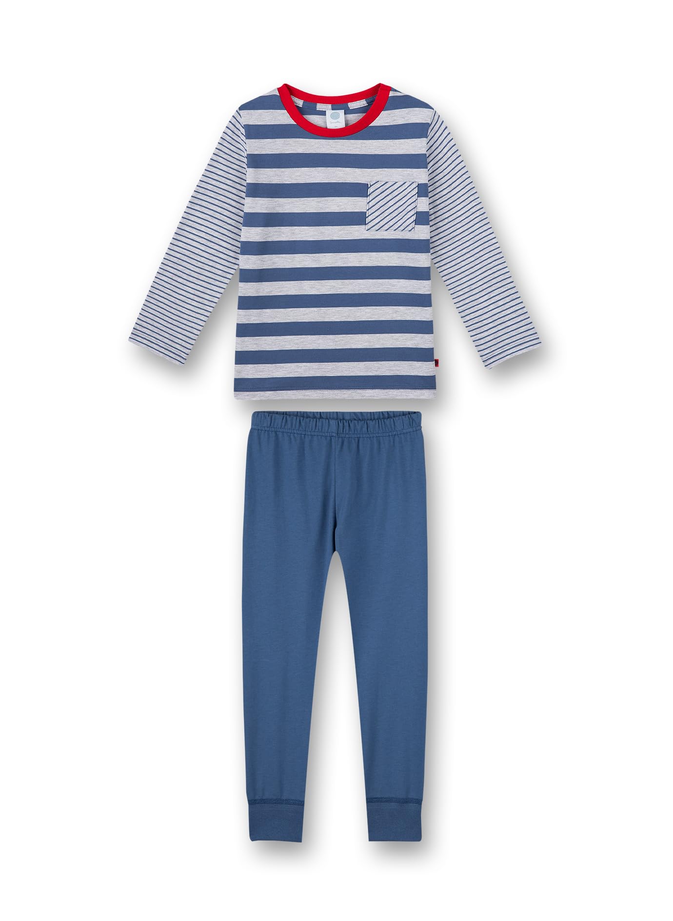 sanetta-jungen-schlafanzug-lang-blau-pyjamaset image 1