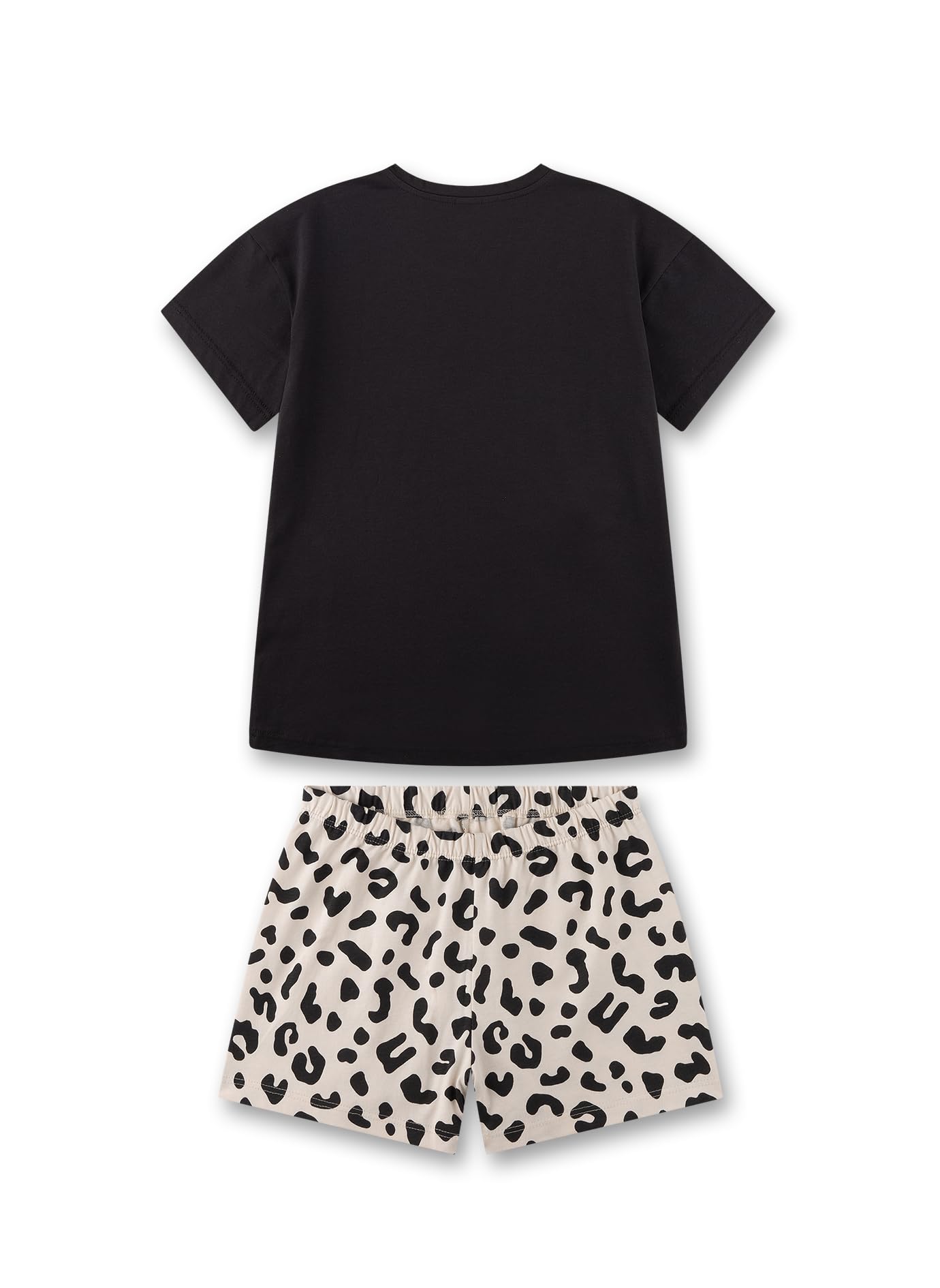 sanetta-m-dchen-schlafanzug-kurz-schwarz-pyjamaset-aus-baumwolle-f-r-m-dchen image 2