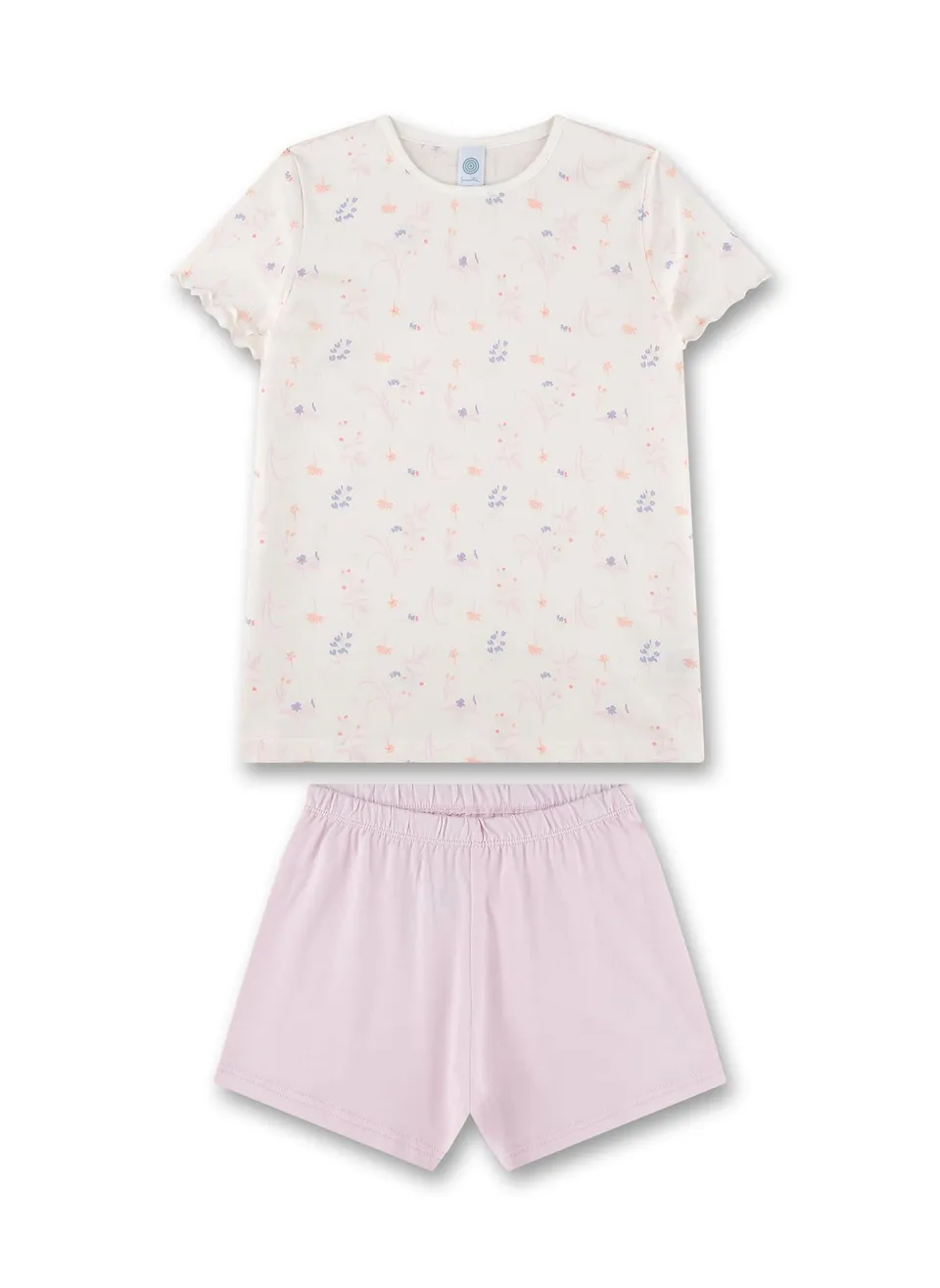 sanetta-m-dchen-schlafanzug-kurz-off-white-pyjamaset-aus-baumwoll-modal-mix image 1
