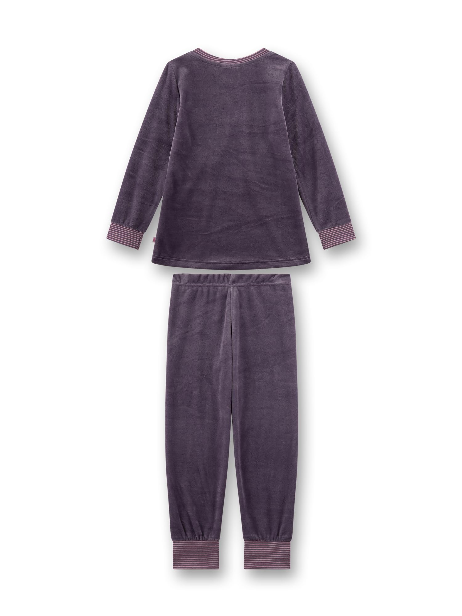 sanetta-m-dchen-schlafanzug-lila-aus-nicki-warmer-winter-schlafanzug image 2
