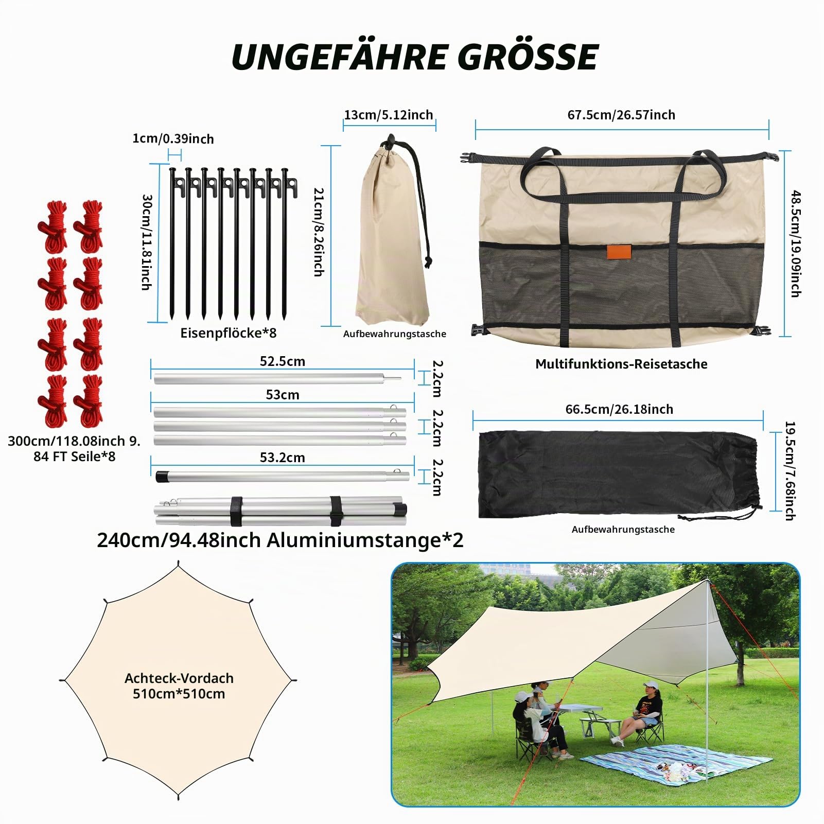 desoto-outdoor-tarp-sonnenschutz-berdachung-5-x-5-m-wasserdicht image 4