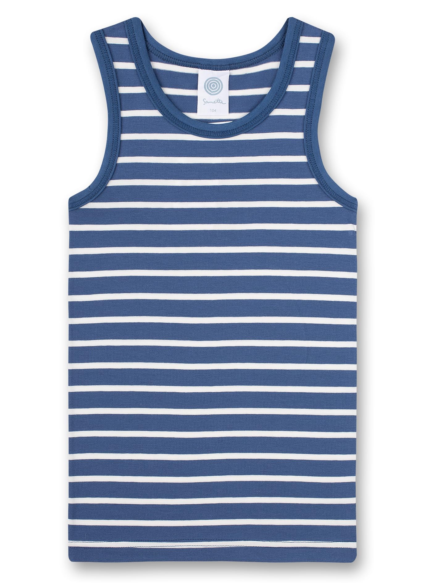 sanetta-jungen-unterhemd-blau-ringel image 1