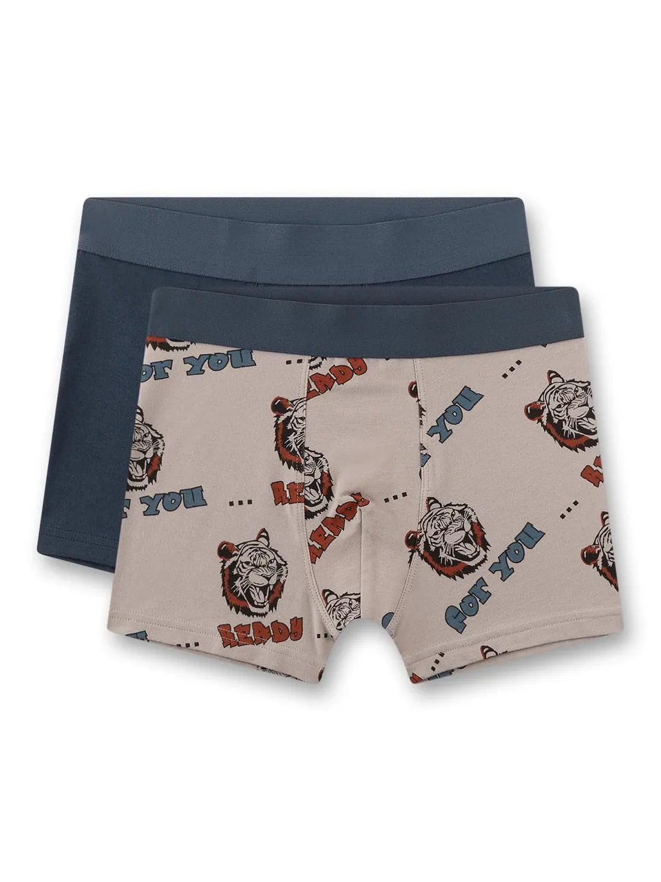 sanetta-jungen-hipshorts-grau-tiger-2er-set-baumwolle image 1