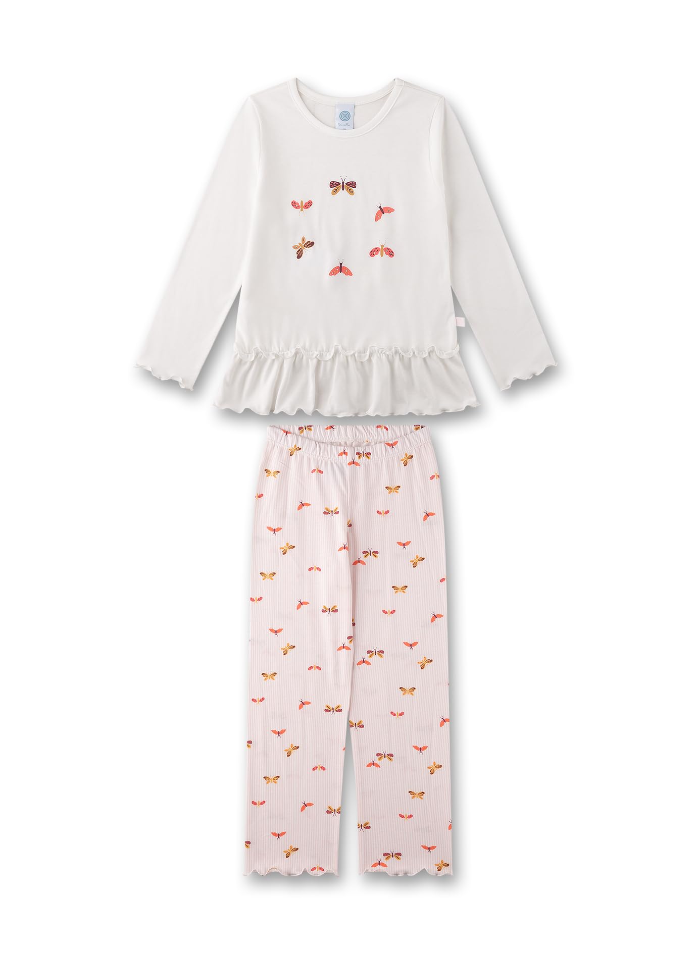 sanetta-m-dchen-schlafanzug-off-white-baumwoll-modal-mix-pyjamaset-f-r-m-dchen image 1