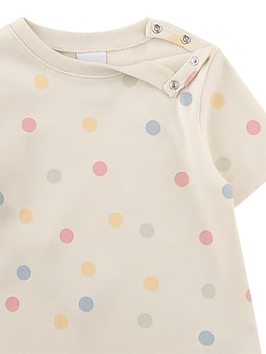 sanetta-pure-m-dchen-schlafanzug-kurz-beige-bunte-dots-100-bio-baumwolle image 6