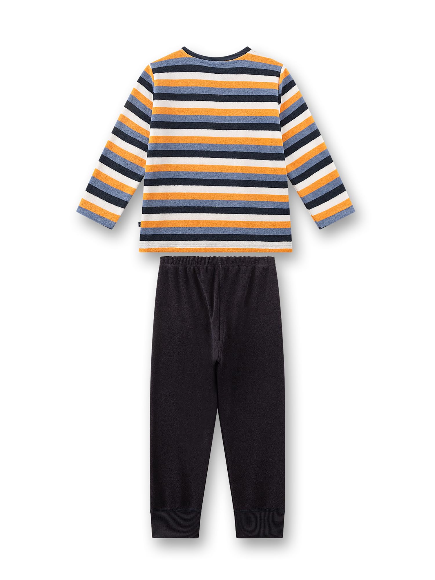 sanetta-jungen-schlafanzug-lang-blau-ringel-frottee image 3