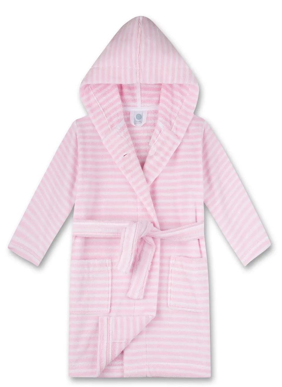 sanetta-m-dchen-bademantel-rosa-gestreift-baumwoll-mix image 1