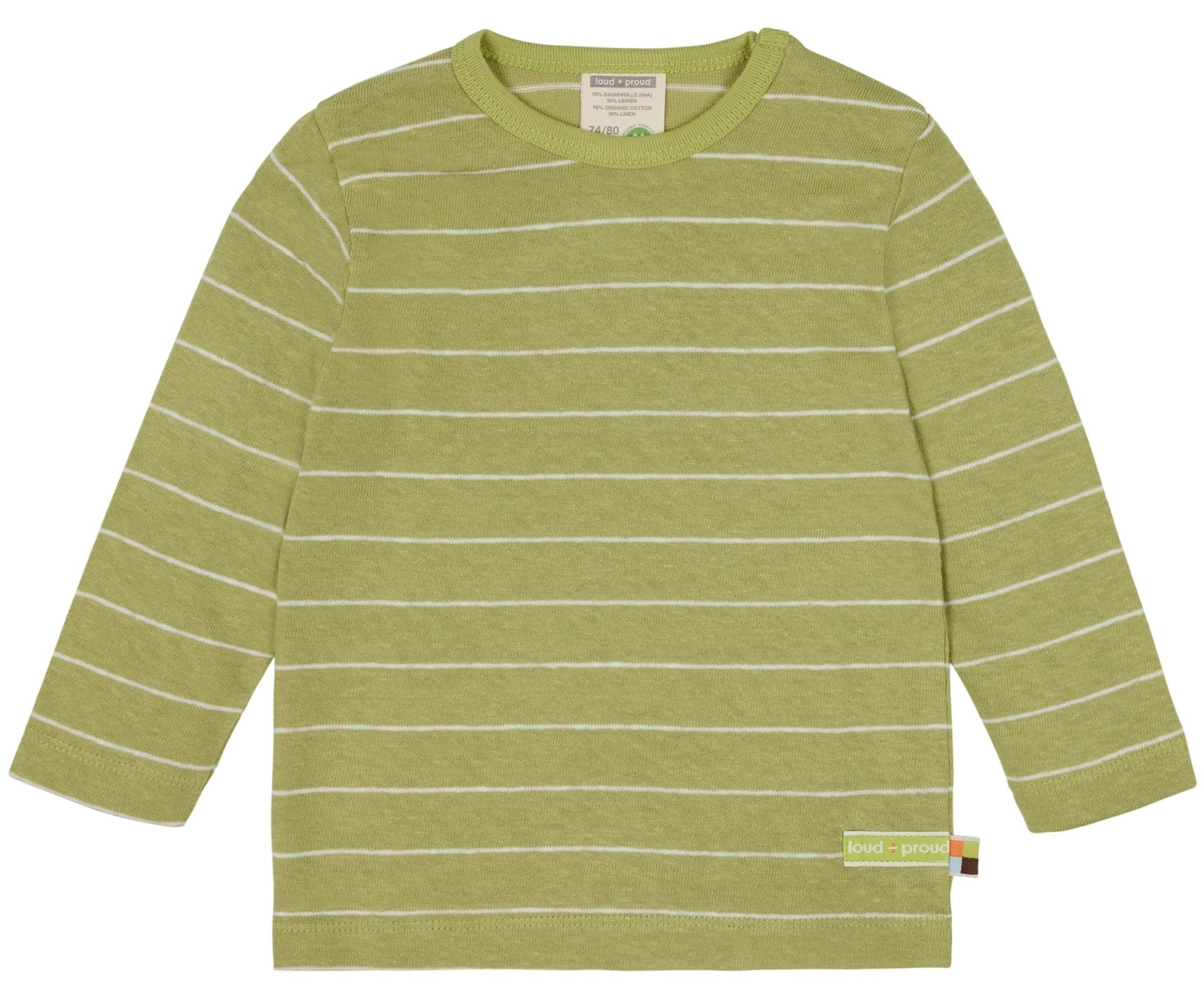 loud-proud-shirt-streifen-mit-leinen-gestreiftes-kindershirt-2 image 3
