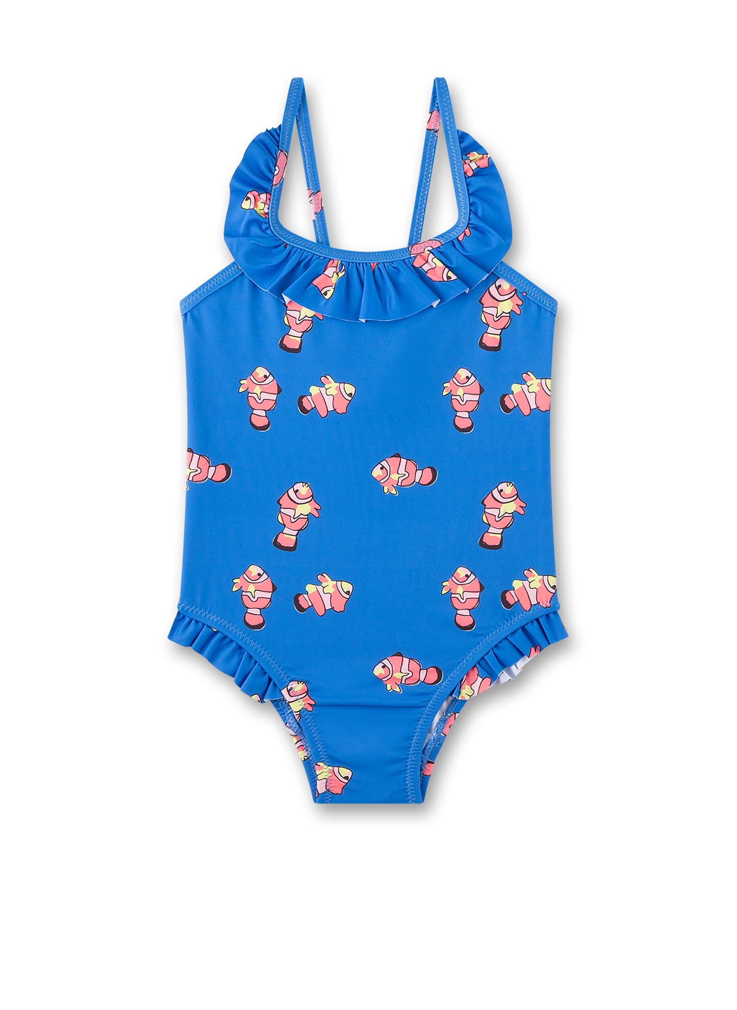sanetta-m-dchen-badeanzug-blau-clownfisch-mit-r-schen-bademode-aus-recyceltem-po image 1
