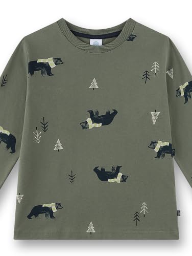 sanetta-jungen-schlafanzug-lang-khaki-b-r-allover-baumwolle image 6