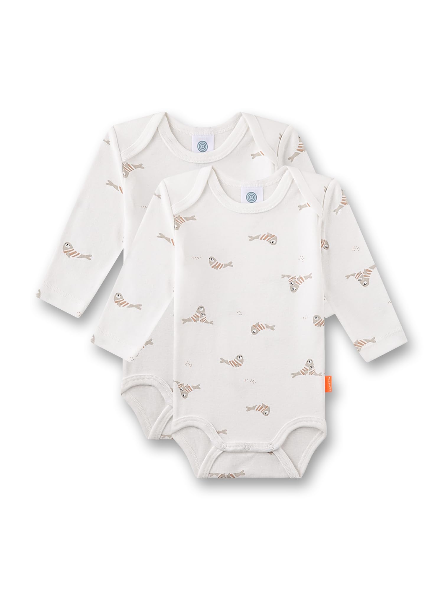 sanetta-pure-baby-body-langarm-doppelpack-beige-robbe-body-f-r-jungen-aus-100-bi image 1