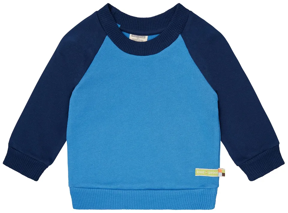 loud-proud-sweatshirt-mit-raglan-rmeln-in-kontrastfarbe image 1