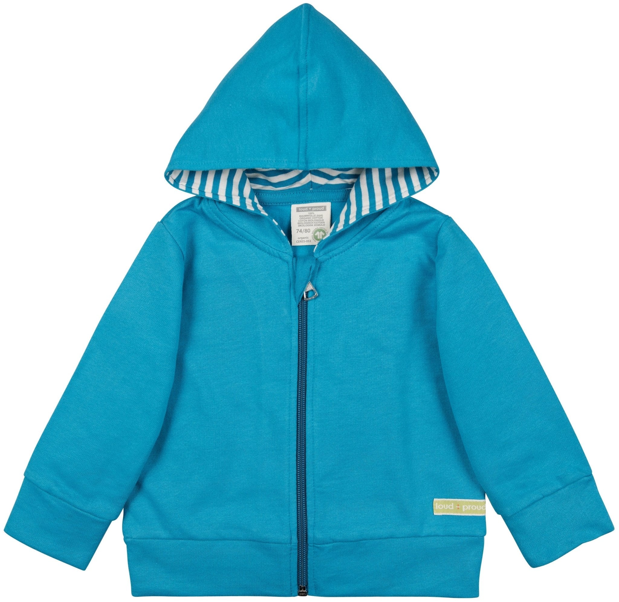 loud-proud-sweatjacke-mit-kapuze-samtige-oberfl-che image 7