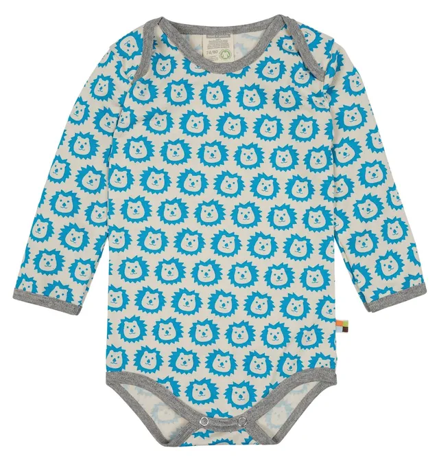 loud-proud-body-langarm-mit-l-wen-fledermaus-druck-aus-bio-baumwolle image 1