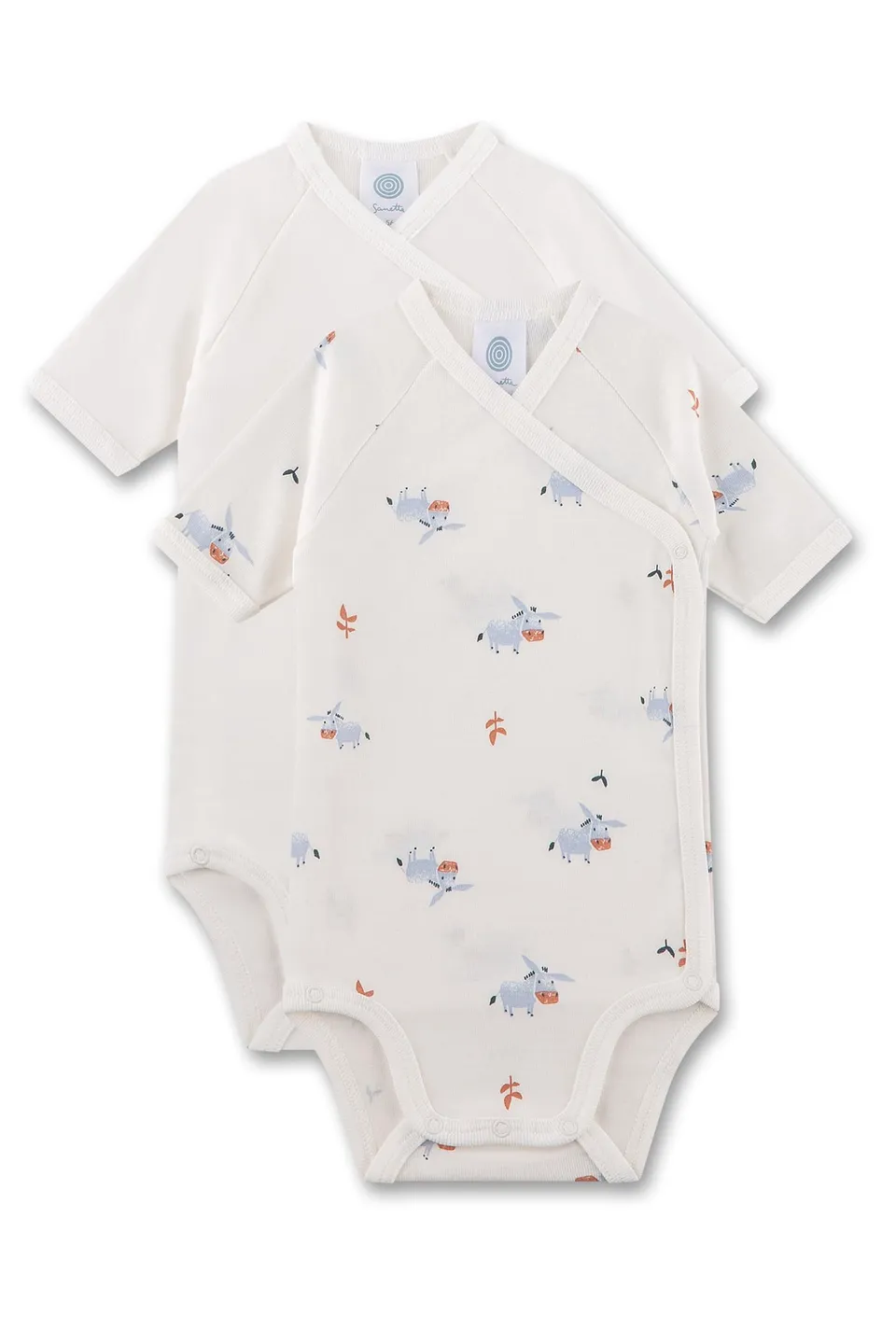sanetta-baby-wickelbody-doppelpack-off-white-esel-aus-bio-baumwolle-2er-set image 1