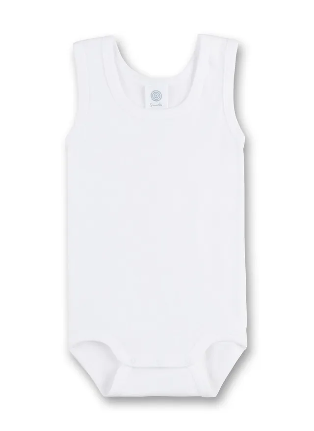 sanetta-baby-body-ohne-arm-wei-aus-bio-baumwolle image 1