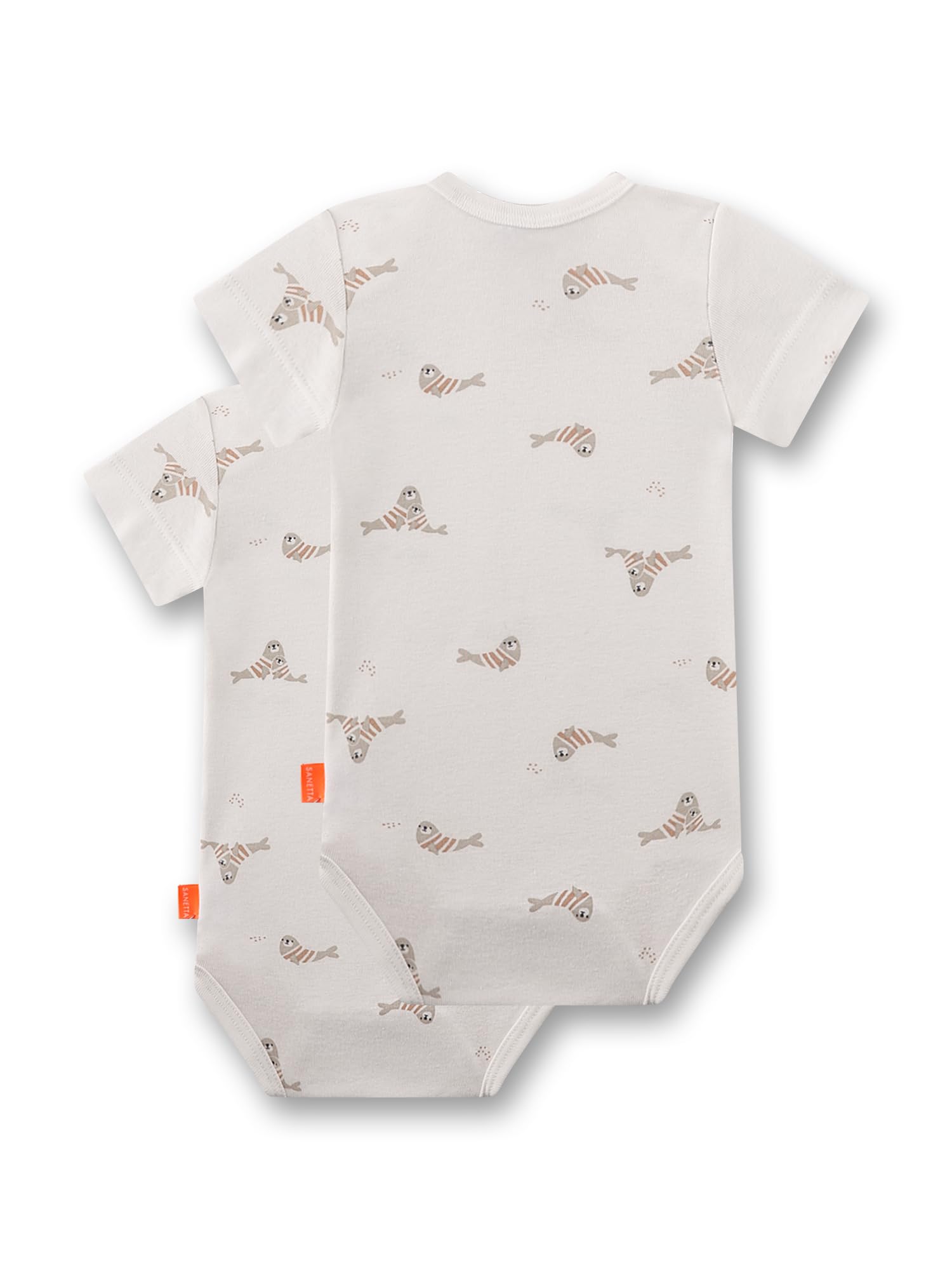sanetta-baby-body-doppelpack-kurzarm-beige-robbe-100-bio-baumwolle image 2