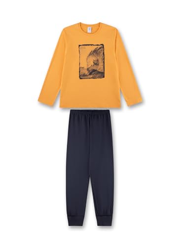 sanetta-jungen-schlafanzug-lang-orange-pyjamaset-f-r-jungen-aus-baumwolle image 4